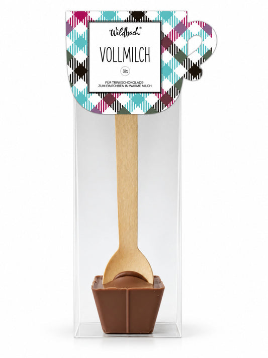 Heißer Löffel Vollmilch Trinkschokolade 45g von Wildbach mit 38 Prozent Kakao