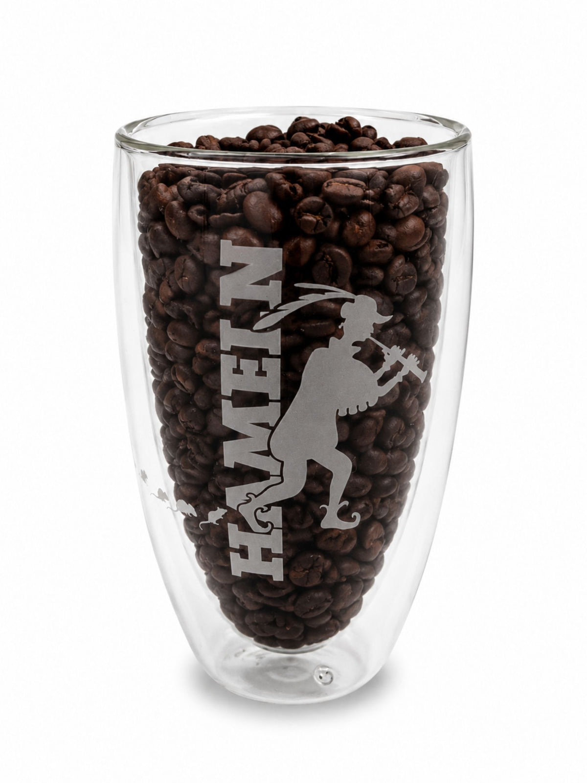 Latte-Macchiato-Glas Hameln 350ml mit Rattenfänger-Motiv