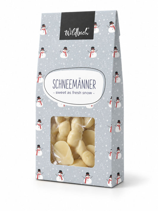 
Mini-Schneemänner Weiße Schokolade 100g von Wildbach