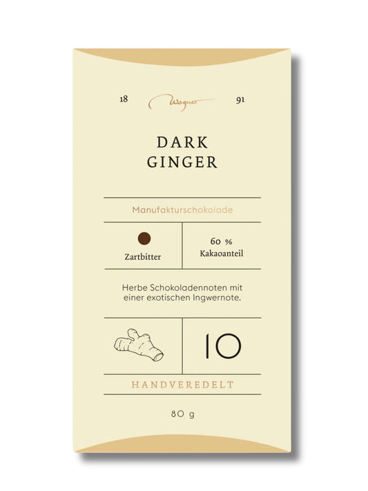 Wagner Manufakturschokolade Dark Ginger Zartbitterschokolade