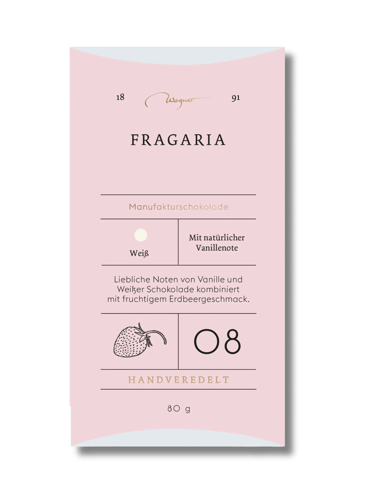 Manufakturschokolade Fragaria Wagner Pralinen 80g