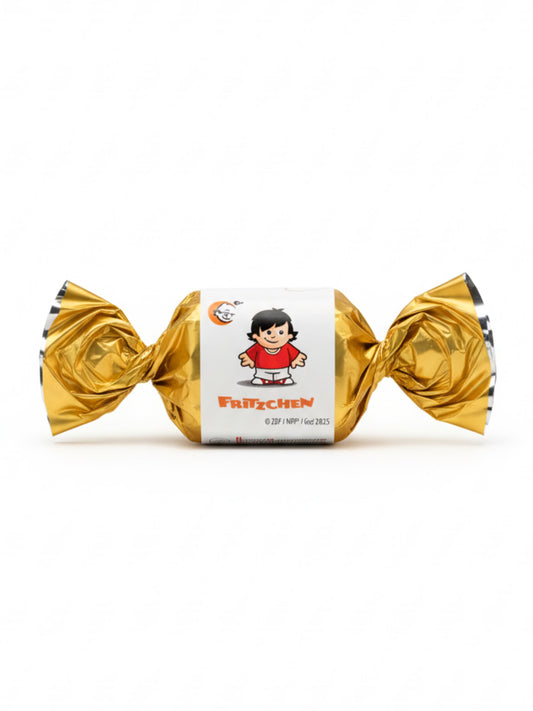 Wagner Pralinen Mainzelmännchen Fritzchen Nougat Praline erhältlich in der  Dreyer Confiserie in Hameln.